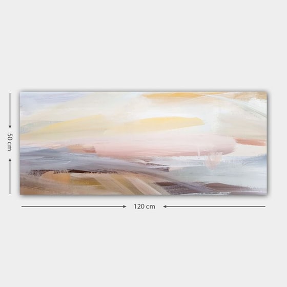 Μοντέρνος Πίνακας 24Mall Αφηρημένο Τοπίο 50x120 cm image 2