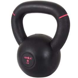 Kettlebell Amila Original Rubber 90475 Κλασικό από Λάστιχο 8kg - Μαύρο/Ροζ