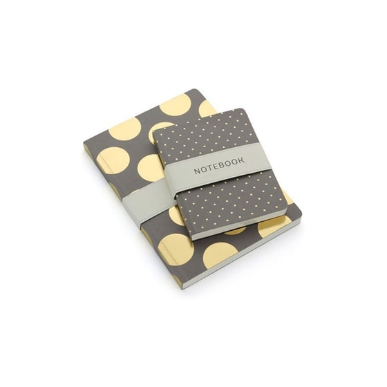 Σημειωματάριο GO Stationery Shimmer Gold Polka Taupe - Medium image 2
