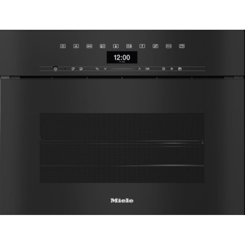 MIELE DGC7440/HCX 47 Lt Μαύρο Εντοιχιζόμενος Φούρνος Άνω Πάγκου MIELE
