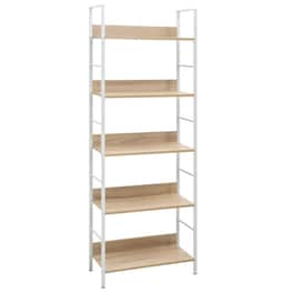Βιβλιοθήκη VidaXL από Μέταλλο 60x27.6x158.5 cm - Καφέ
