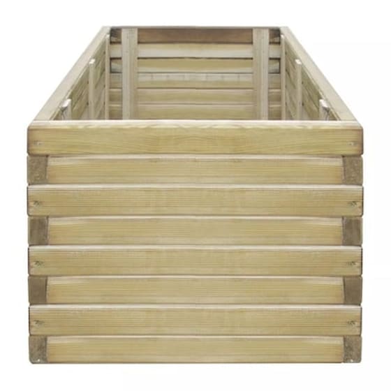 Vidaxl Ζαρντινιέρα Υπερυψωμένη Ορθογώνια 100 X 50 X 40 Εκ. Ξύλινη image 2