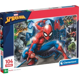 Παιδικό Παζλ Clementoni Super Color Marvel SpiderMan (104 Κομμάτια)