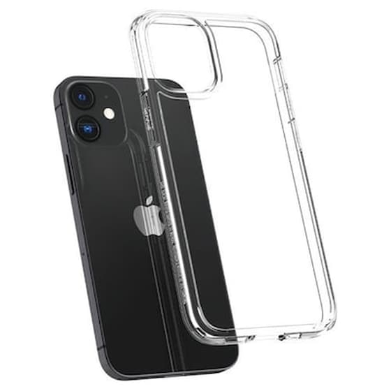 Θήκη Apple iPhone 12 Mini - Spigen Ultra Hybrid - Crystal Clear image 2