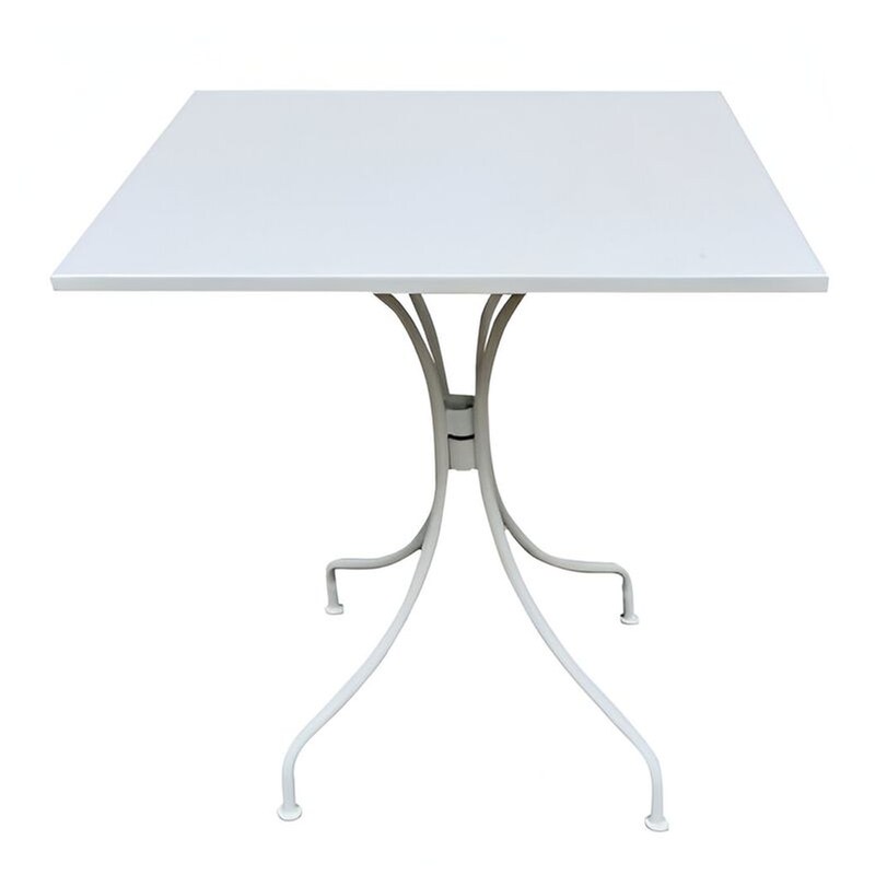 Τραπέζι Εξωτερικού Χώρου Woodwell Από Μέταλλο 70x70x71 cm – Λευκο