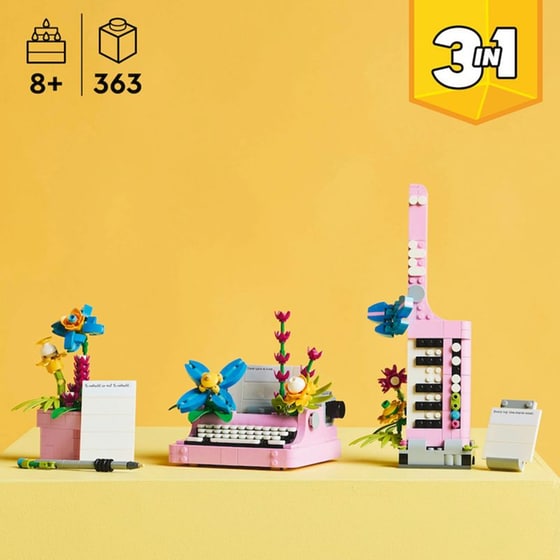 LEGO® Creator 3σε1 Γραφομηχανή με Λουλούδια (31169) image 1