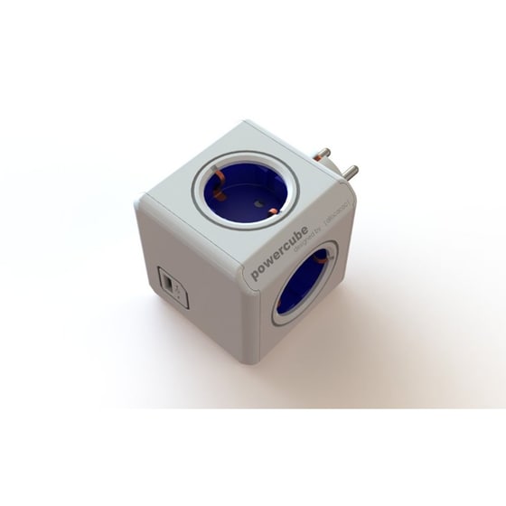 Πολύπριζο Powercube Original USB Λευκό/Μωβ image 0