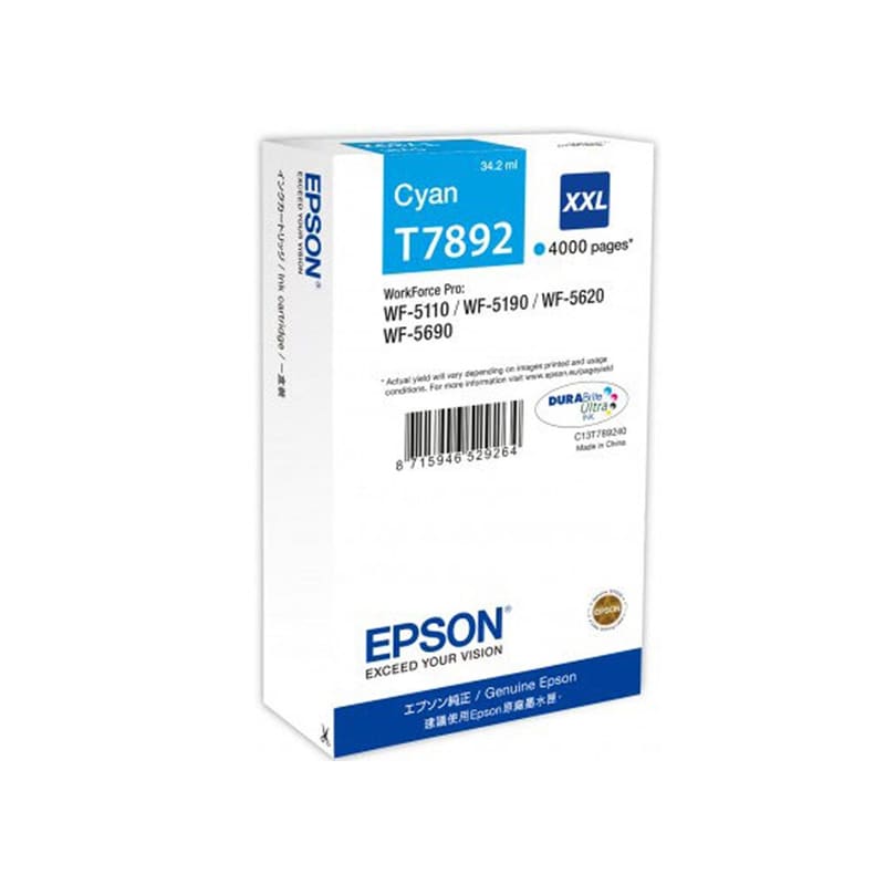 Epson T7892 Κυανό Μελάνι Εκτυπωτή C13T789240