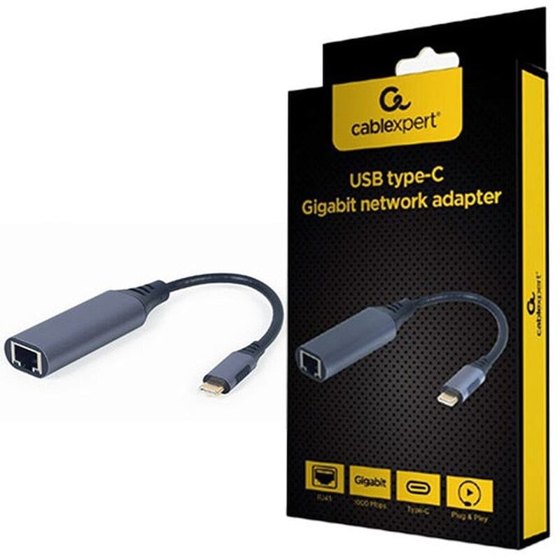 CABLEXPERT Cablexpert Usb Type-c Gigabit Network Adapter Space Grey Retail Pack