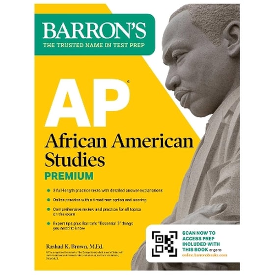 AP African American Studies Premium, First Edition: Prep Book with 3 Practice Tests + Comprehensive Review + Online Practice image 0
