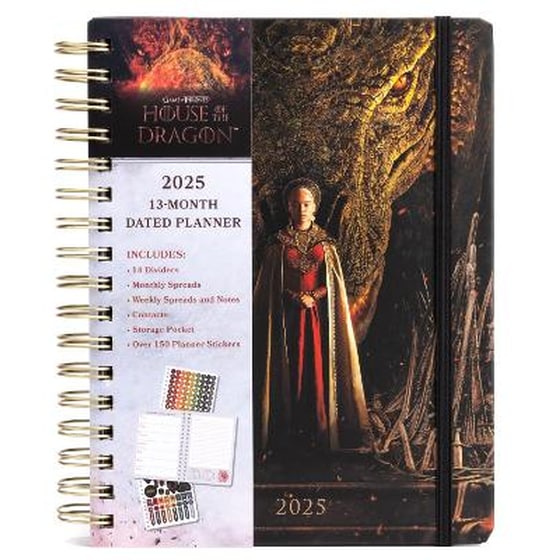 2025 House of the Dragon 13-Month Weekly Planner image 0