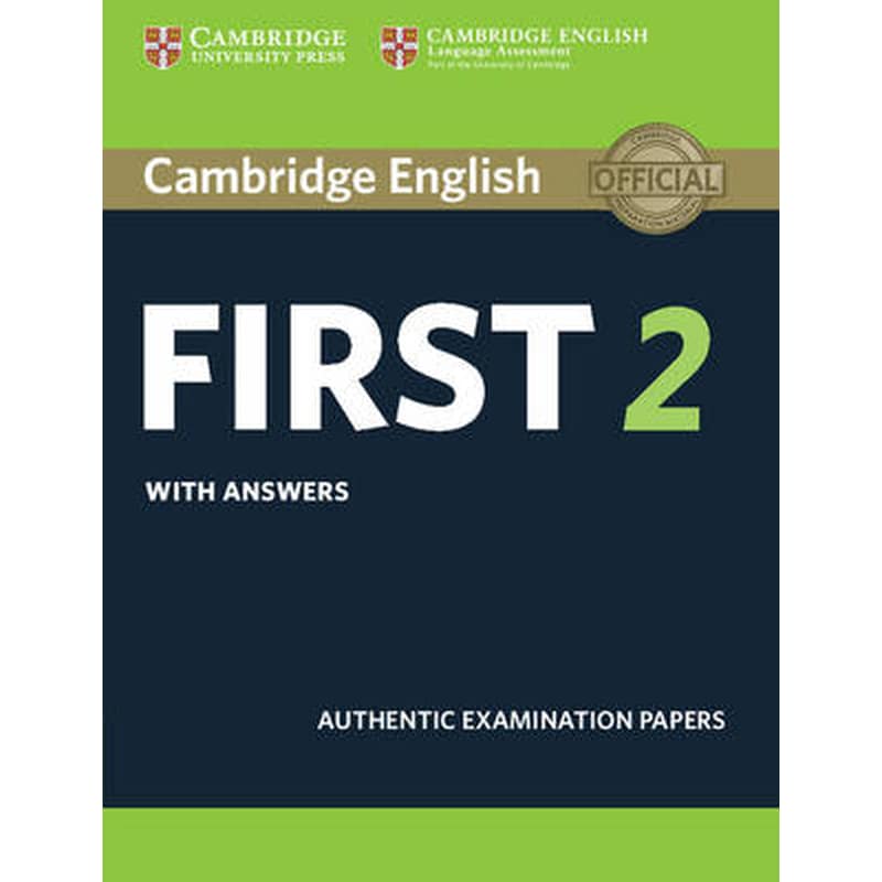 Cambridge English First 2 Students Book with Answers