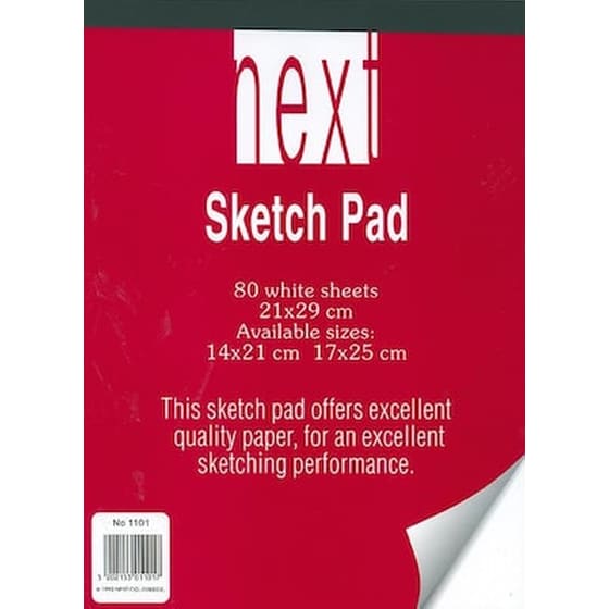 Next Μπλοκ Λευκό 17x25εκ. 80φυλ. image 0