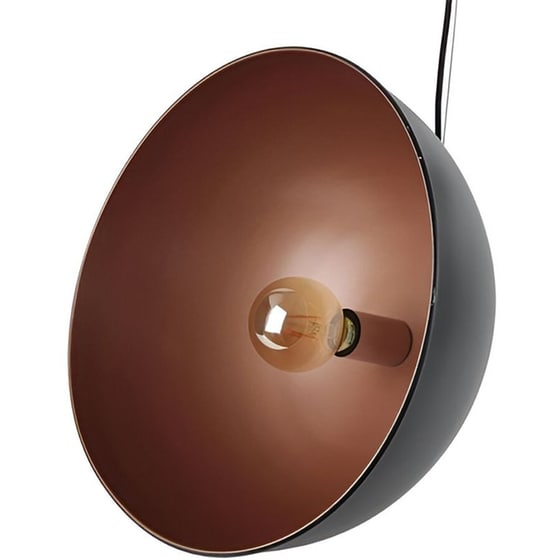 Κρεμαστό Μεταλλικό Φωτιστικό Οροφής Διαμέτρου 40cm Σε Μαύρο Χρώμα image 2