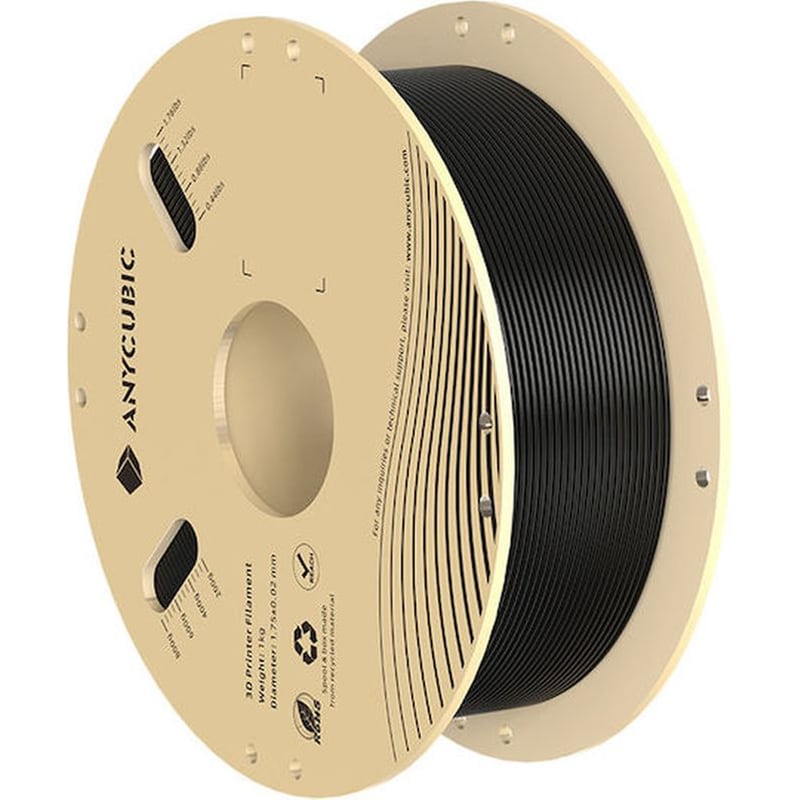 Anycubic Νήμα 3D PLA Filament 1.75mm - Μαύρο