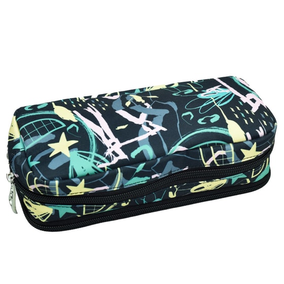 Κασετίνα Οβάλ Διπλή Gim Emoji Stars image 1