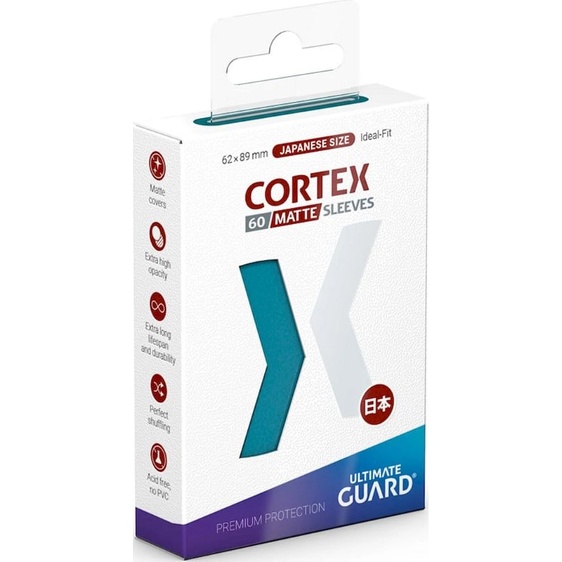 Ultimate Guard Cortex Card Sleeves Japanese Small Size) - Matte Petrol (60 Sleeves)