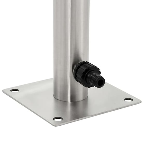 Vidaxl Βρύση Δαπέδου Κήπου Στρογγυλή 65 Εκ. Από Ανοξείδωτο Ατσάλι image 4