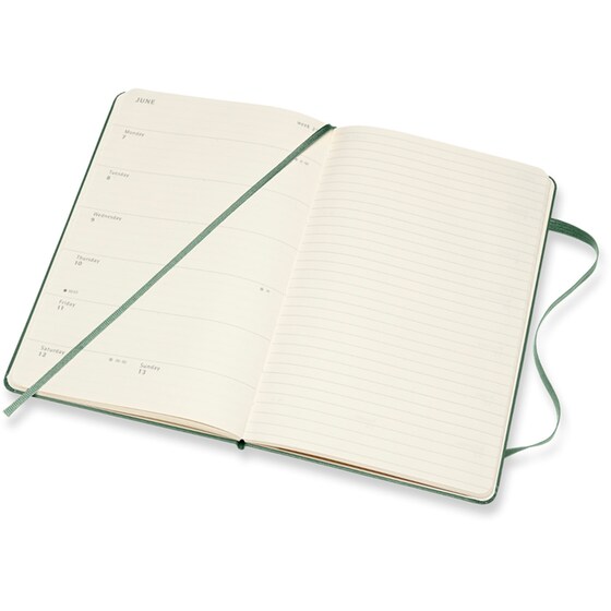Ημερολόγιο 2021 Moleskine 12Μ Εβδομαδιαίο Large Myrtle Green Hard image 1
