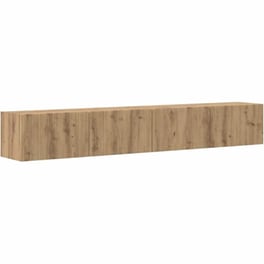 Έπιπλο Τηλεόρασης VidaXL Επιτοίχιο 2 τμχ 98 x 31 x 29,5 cm - Καρυδιά