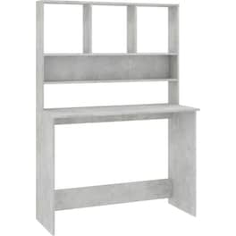 Γραφείο VidaXL με Ράφια από Μοριοσανίδα 110x45x157 cm - Γκρι Σκυροδέματος
