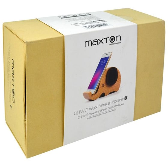 Φορητό Ηχείο Bluetooth Maxton Mx30 3W με βάση κινητού - Καφέ image 3