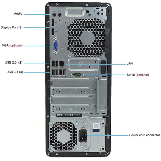 Refurbished Desktop HP 800 G4 MT (Intel Core i5-8500/8 GB/256 GB SSD/UHD Graphics/Win11Home) | Grade A image 1