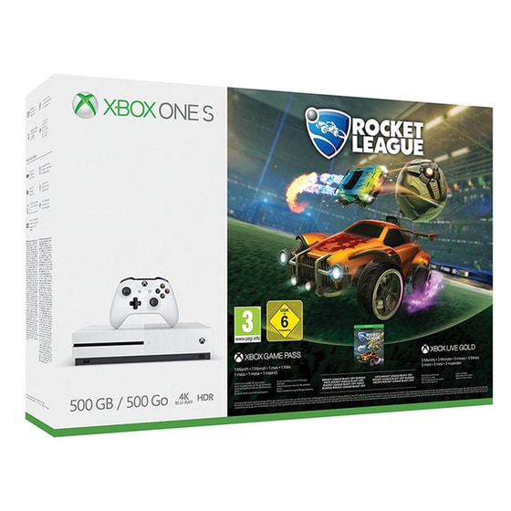 Microsoft Xbox One S White - 500 GB & Rocket League image 0