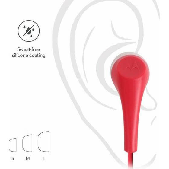 Ακουστικά Handsfree Motorola Earbuds 2 - Κόκκινο image 2