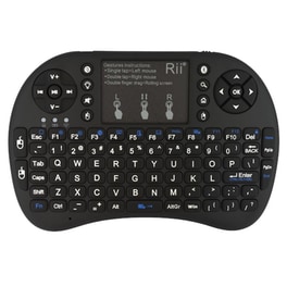 Keywin Mini Rii i8+ Ασύρματο Πληκτρολόγιο με Touchpad (US)