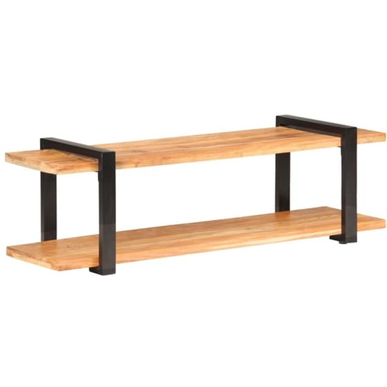 Έπιπλο Τηλεόρασης VidaXL από Ξύλο 130x40x40cm - Kαφέ/Μαύρο image 7
