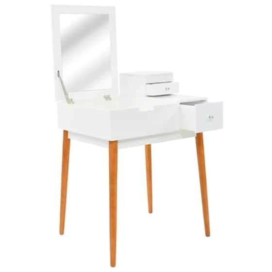 Vidaxl Μπουντουάρ Με Καθρέφτη 60 X 50 X 86 Εκ. Από Mdf image 1