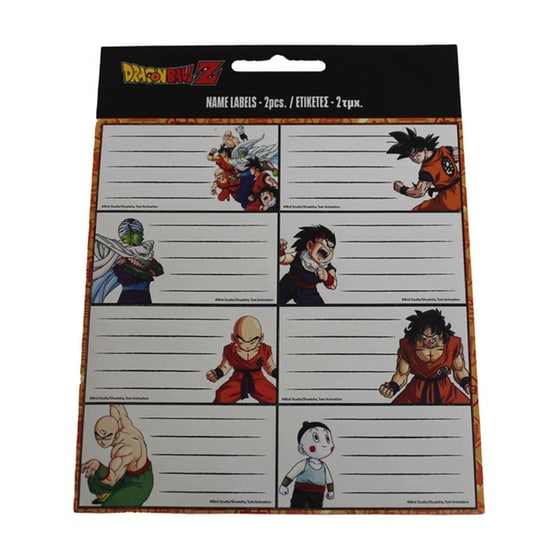 Αυτοκόλλητες Ετικέτες Gim Dragonball (2 Φύλλα - 16 Τεμάχια) image 0