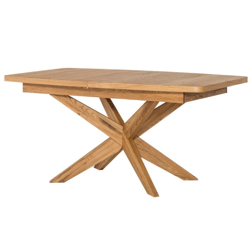 Τραπέζι Vella Επεκτεινόμενο από Μασίφ Ξύλο 160x95x77cm – Φυσικό