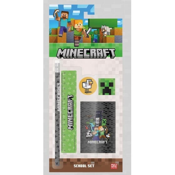 Σετ Γραφής Graffiti με Σημειωματάριο Minecraft (5 Τεμάχια) image 0