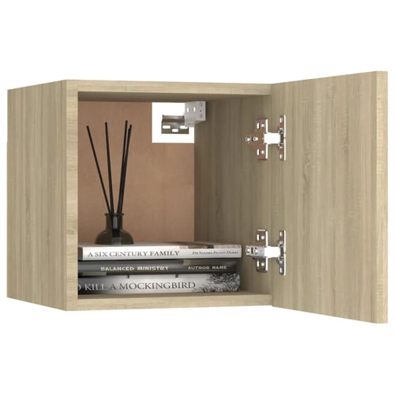 Έπιπλο Τηλεόρασης VidaXL από Μοριοσανίδα 30.5x30x30cm - Καφέ image 6