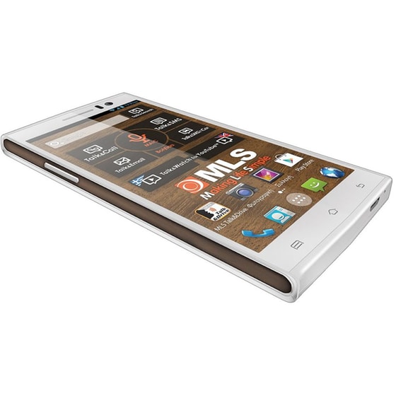 Smartphone MLS iQTalk S8 16GB Wood/Λευκό + Car Kit image 4