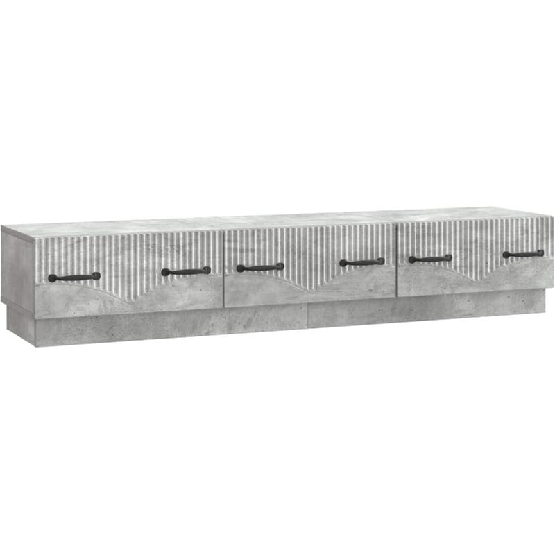 Έπιπλο Τηλεόρασης VidaXL με Συρτάρι 147x34.5x27 cm - Γκρι Σκυροδέματος