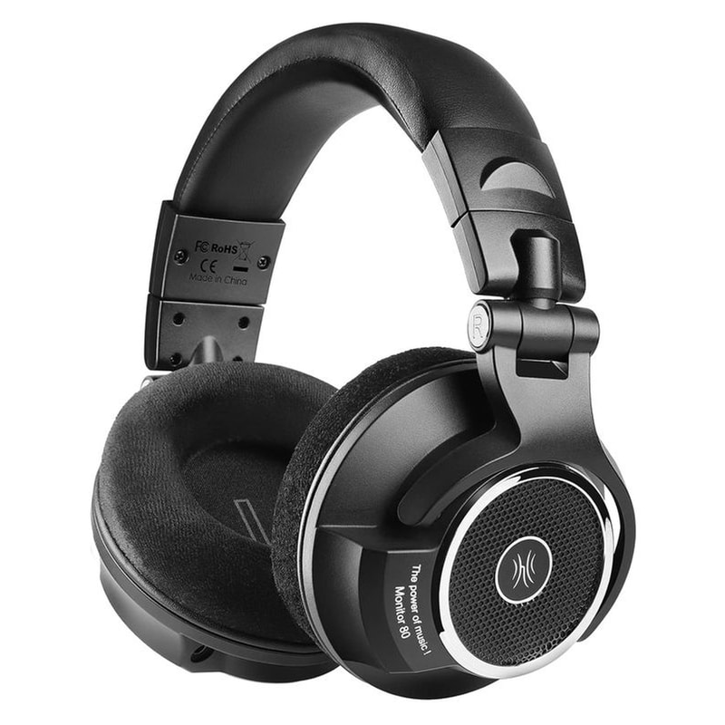 ONEODIO Oneodio Headset Monitor 80, 6.35mm Και 3.5mm Σύνδεση, Hi-res, 40mm, Μαύρο