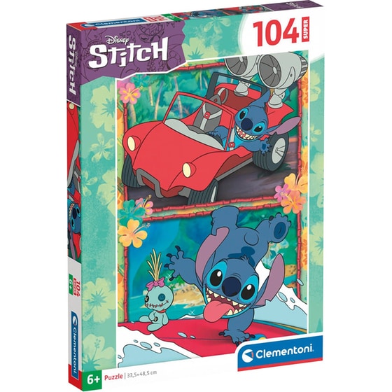 Παιδικό Παζλ Clementoni Super Color Disney Stitch (104 Κομμάτια) image 0