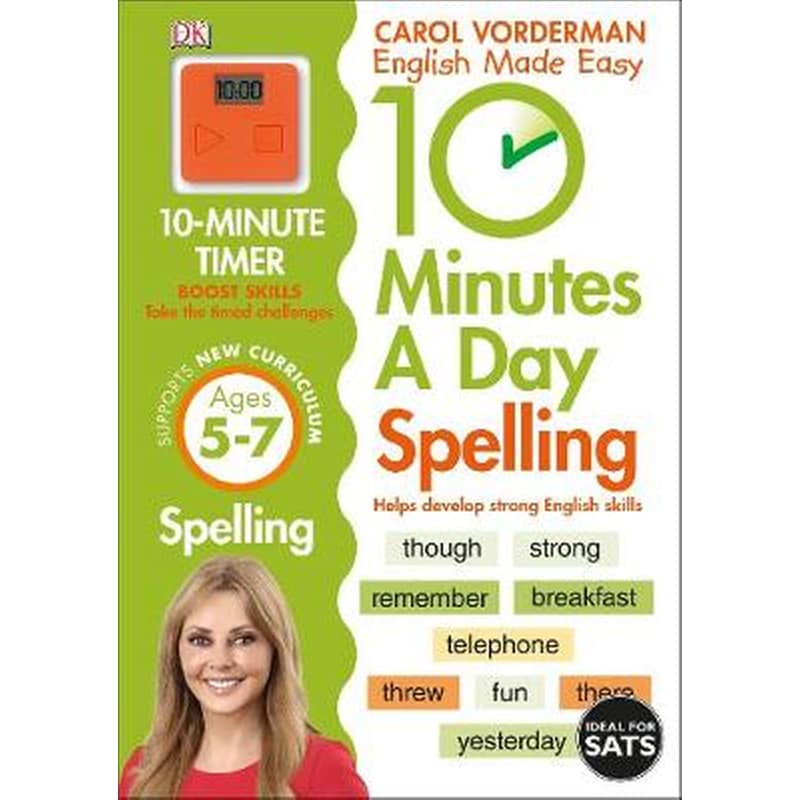 10 Minutes A Day Spelling, Ages 5-7 (Key Stage 1)