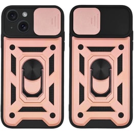 Θήκη  Apple iPhone 15 - Sonique Ring Armor Campro - Ροζ Χρυσό