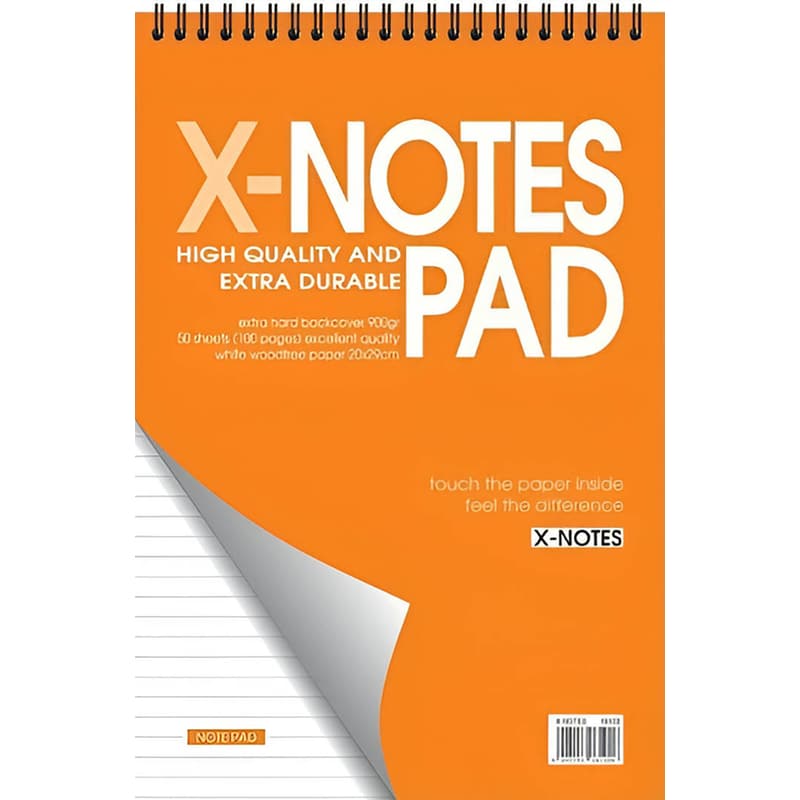 Μπλοκ Σπιράλ NEXT Α4 Πορτοκαλί (1 Τεμάχιο)