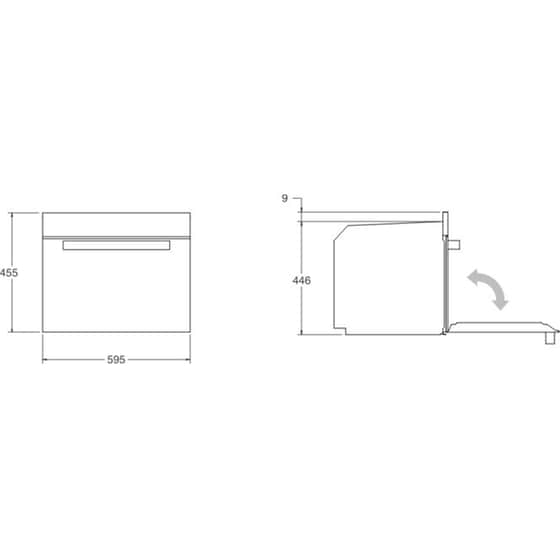 BERTAZZONI F457MODMWLNC 38 Lt Μαύρο Εντοιχιζόμενος Φούρνος Μικροκυμάτων image 1