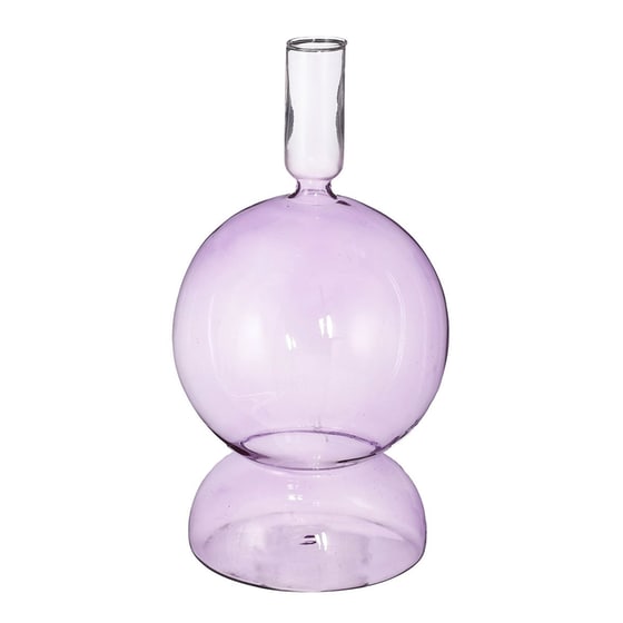 Διακοσμητικό Βάζo Edelman Γυάλινο Φ13x25 cm - Λιλά image 2
