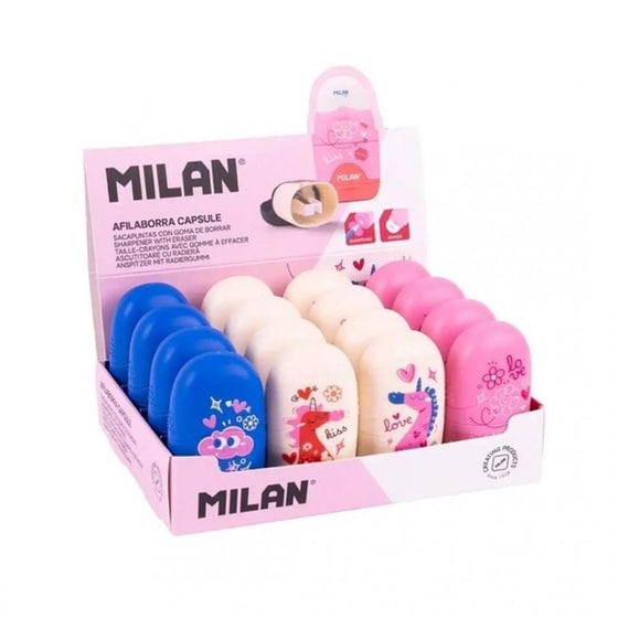 Ξύστρα & Γόμα Milan Capsule Flowicorn - Τυχαία Επιλογή (1 Τεμάχιο) image 0