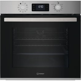 INDESIT IO K78PU X 71 Lt Inox Εντοιχιζόμενος Φούρνος Άνω Πάγκου