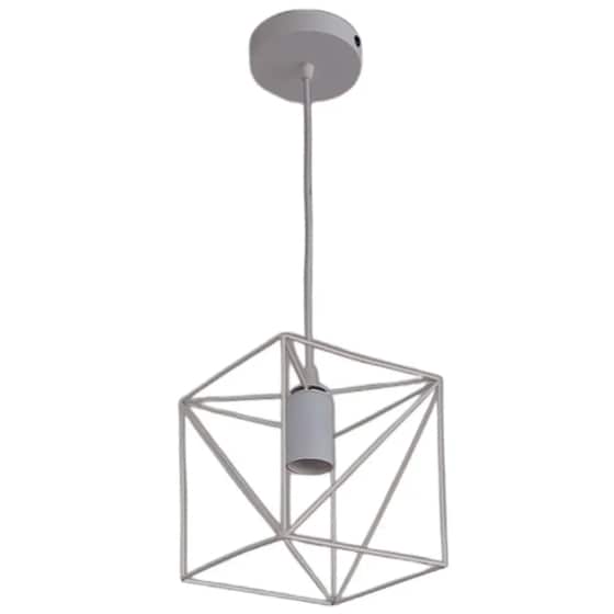 Φωτιστικό Οροφής Μονόφωτο Χατζηκοντίδης C10 Polygon 2 Τετράγωνο Μεταλλικό - Λευκό image 0