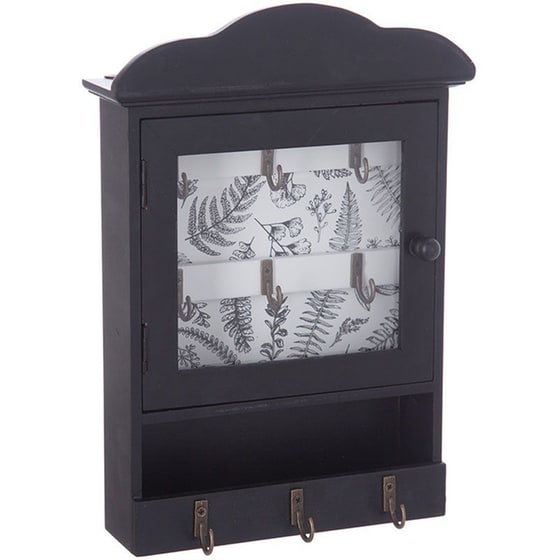 Κλειδοθήκη Τοίχου Spitishop 20x5.5x28.5 cm - Μαύρο image 0