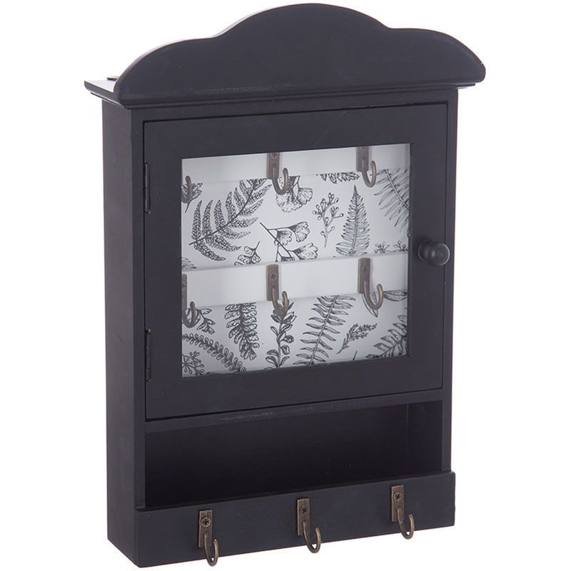 Κλειδοθήκη Τοίχου Spitishop 20x5.5x28.5 cm - Μαύρο